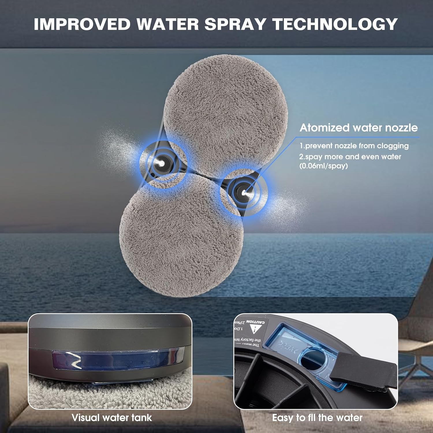 Revolutionize Your Cleaning Routine with the KUIKIBO S1 Window Cleaning Robot - Dual Water Spray, 3500Pa Suction Power, and AI Path Planning for Effortless Window Care!