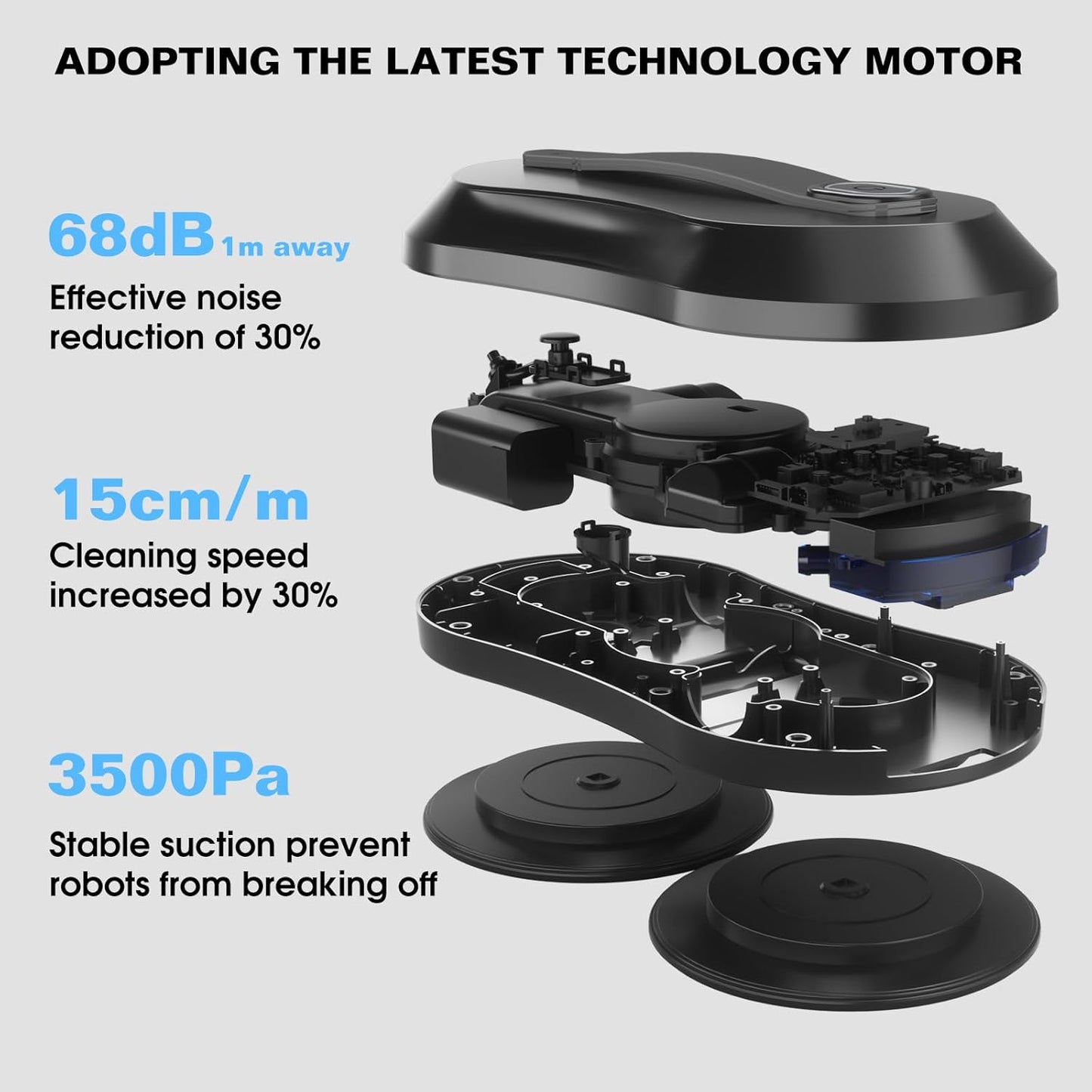 Revolutionize Your Cleaning Routine with the KUIKIBO S1 Window Cleaning Robot - Dual Water Spray, 3500Pa Suction Power, and AI Path Planning for Effortless Window Care!
